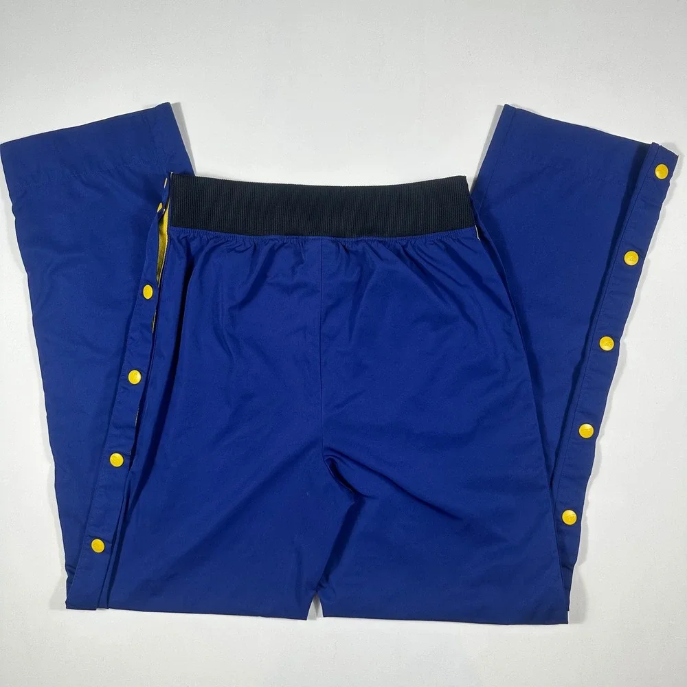 Nike Track Pants Mens XS Snap Button Side Sportswear Royal Blue